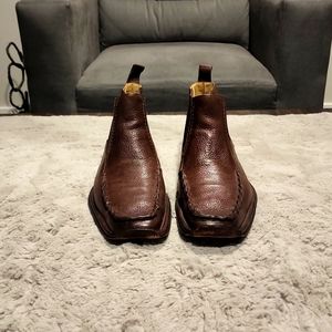 Men's Steeple Gate Brown Soft Leather Boots (Wore them once) Size 11.5